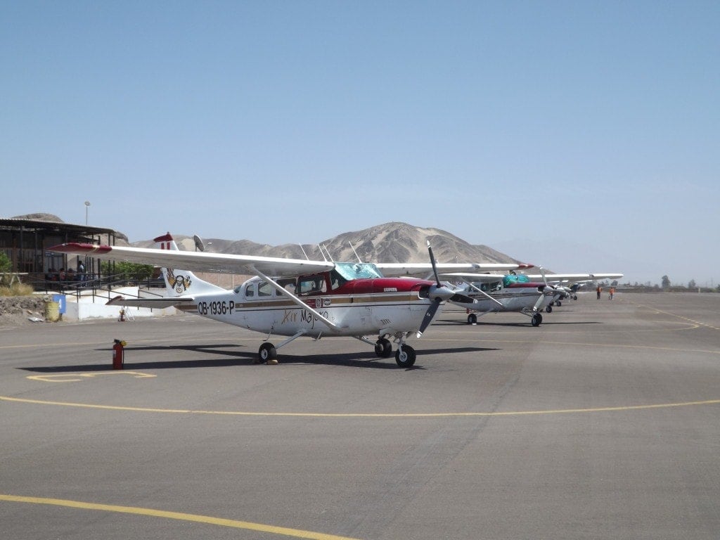 Nazca lines flight plane