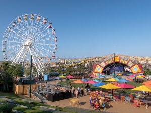 Stage and Big Wheel at Dreamland Margate