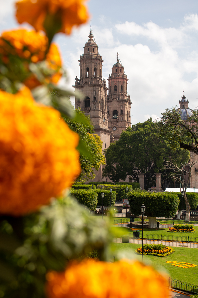 Morelia Cathedral Michoacan Mexico