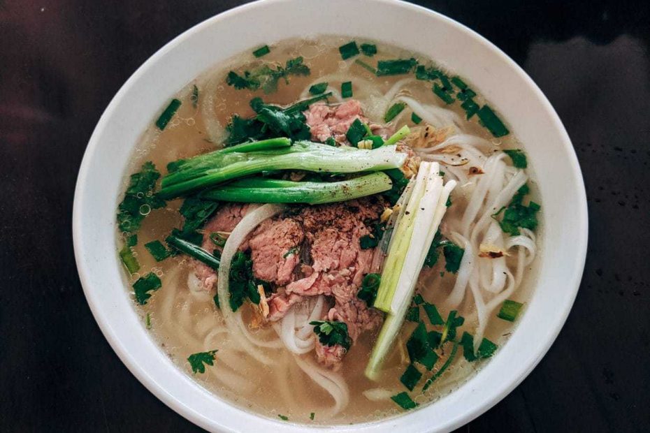 Hanoi Food Guide - bowl of pho in vietnam