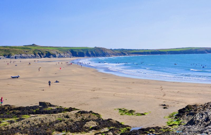 Beach on the Pembrokeshire Coast in South Wales