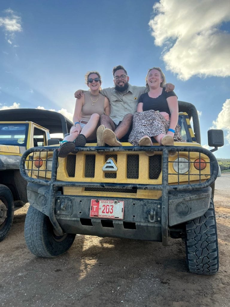 10 Awesome Reasons To Visit Aruba In 2024   Me And Monica With Guide Sitting On Jeep Aruba 768x1024 